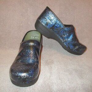 Dansko Pro XP 2.0 Leather Clog Shoes Size 42 11.5-12 Comfort Arch Iridescent EUC